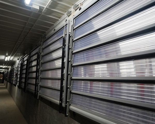 透明百叶进风窗